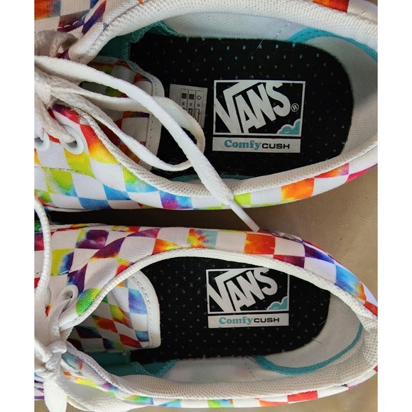 Vans ComfyCush Era Tie-Dye Checkerboard Unisex M 9 W 10.5 Sneaker NWOB main image 8
